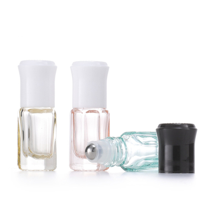 Best Glass Roller Bottles For Essential Oils Octagonal Detailed Painting Scene