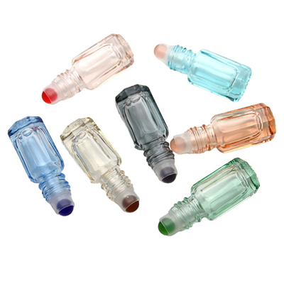 Glass Roller Bottles Bulk With Black Plastic Cap Essential Oil Roller Bottles With Metal Ball