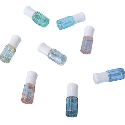 Color Octagonal Small Glass Bottles With Rollerball Compact And Lightweight Available In A Variety Of Colors