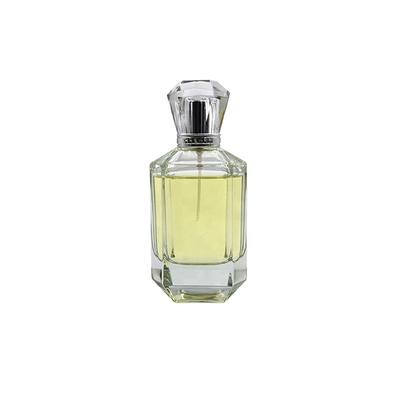 Aluminium Cap Antique Clear Glass Perfume Bottles 100ml With Atomizer