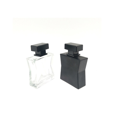 T - Shirt Shape Empty Refillable Perfume Bottles Transparent And Black Wth Screw Caps