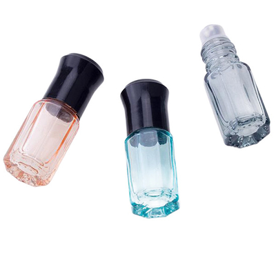 Glass Roller Bottles Bulk With Black Plastic Cap Essential Oil Roller Bottles With Metal Ball