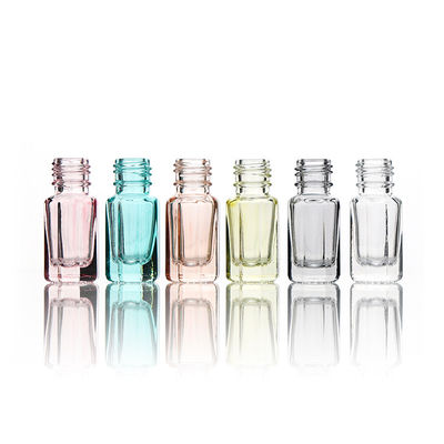 New Rollerball Empty Bottle 3ml 6ml 10ml 12ml Clear Octagon Attar Glass Essential Oil Roller Bottles